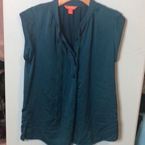 Joe Fresh Turquoise Short Sleeves Blouse